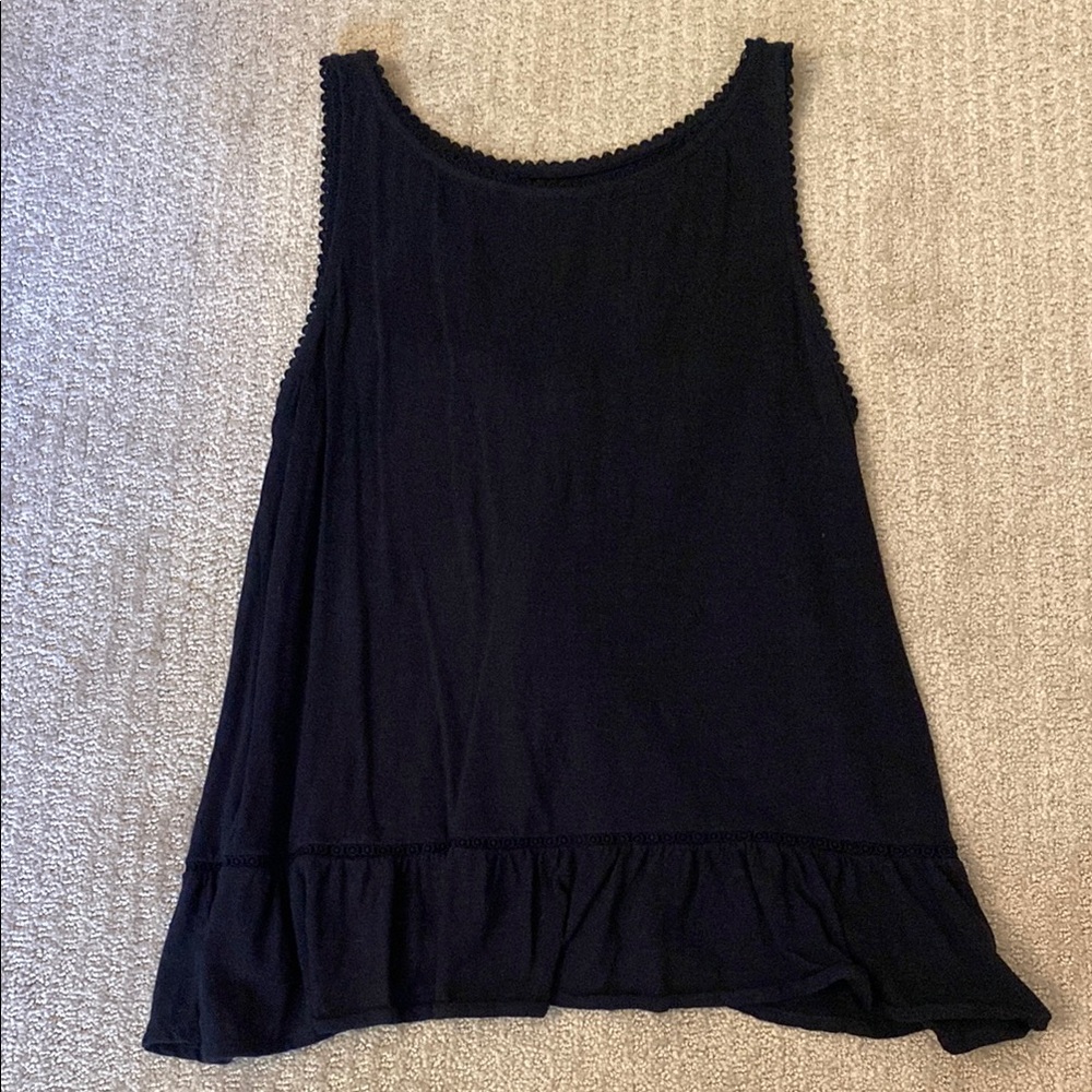 Loft Navy Sleeveless Top